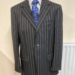 Al Capone - Black Bold stripe suit